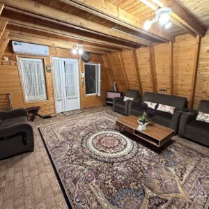 کلبه دوخوابه چوبی نوین